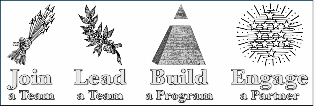 Join a team, lead a team, build a program, engage a partner.